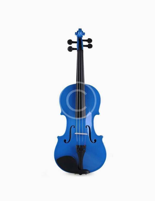 Handcrafted Blue Acoustic Violin